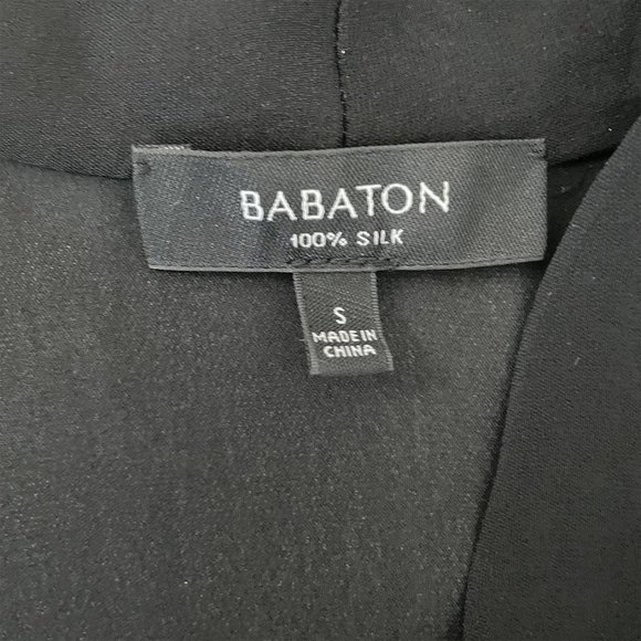 Babaton | 100% Silk | Wrap Front Blouse | S - Picture 3 of 3